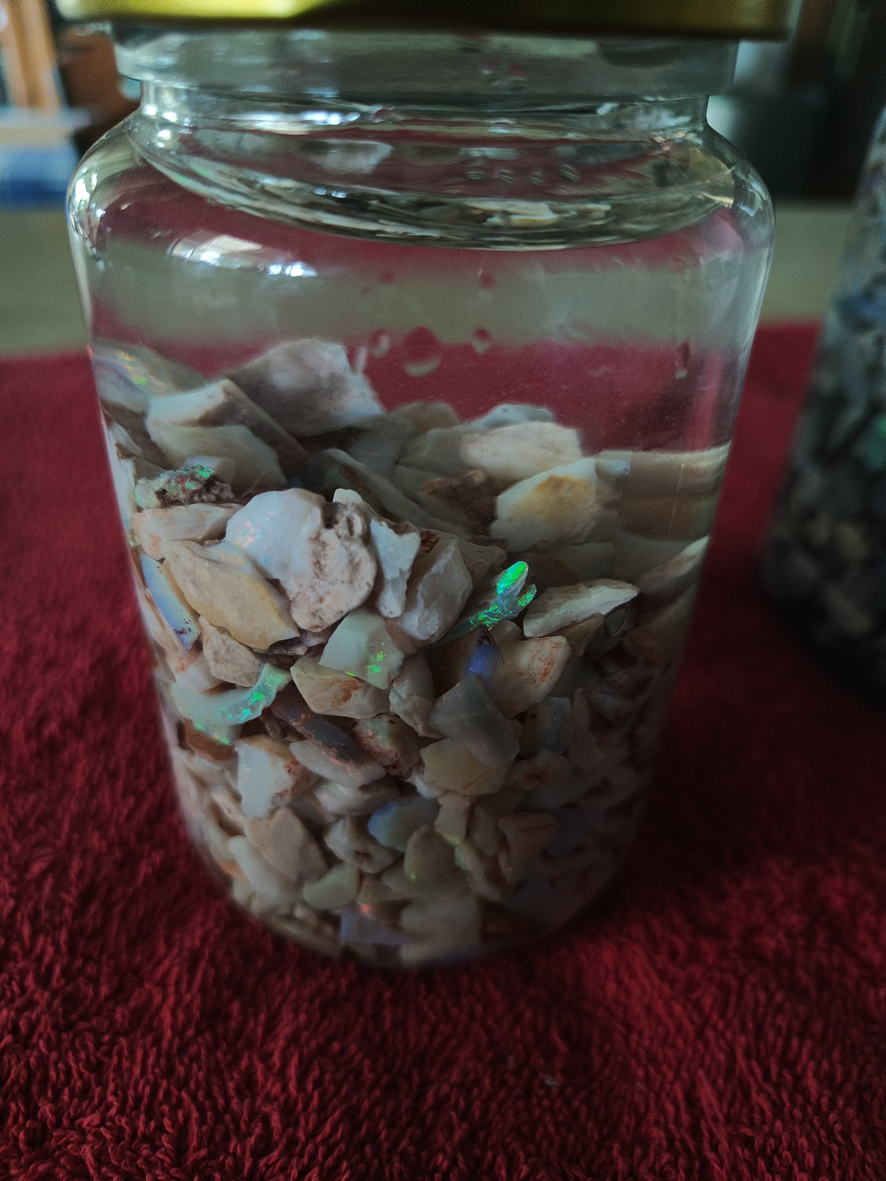Untreated Australian Opal Chips and Inlay material